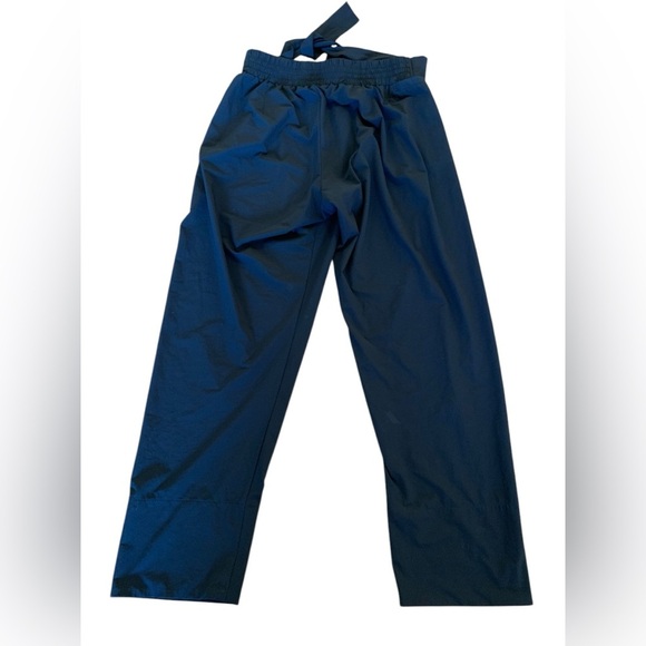 Aday Easy Day Pants Tie Waist Straight Leg Lightweight Ankle Length Black Small - Picture 7 of 8